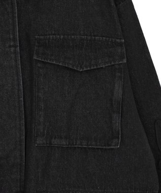 Green Parks ■ESCAR デニムコード刺繍ジャケット Black