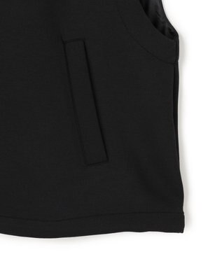 UNFILO BEAUTY FORM JERSEY スリーブレス ブルゾン ブラック