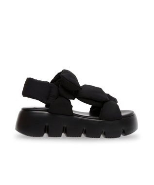 STEVE MADDEN BONKERS クッションベルトサンダル ブラック
