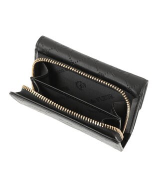 Maison de FLEUR カラーモノグラムウォレット Black