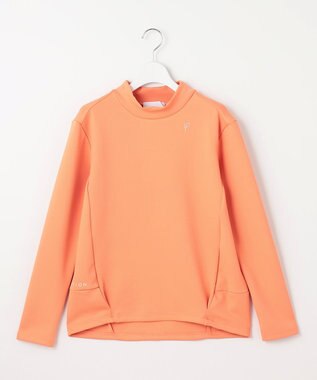 23区GOLF 【23Fondation/WOMEN】長袖 モックネックシャツ ライトオレンジ系