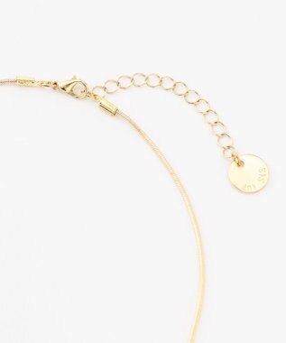 ANY SIS メタルリング ネックレス ライトゴールド