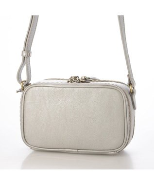 UNBILLION アトランタ ATLANTA / 牛革BOX型ウォレットショルダー シルバーグレー