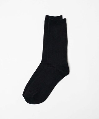 WEGO カラーリブソックス ブラック