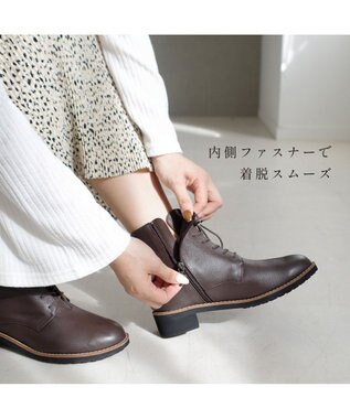 Pointer 本革レースアップブーツ ダークブラウン