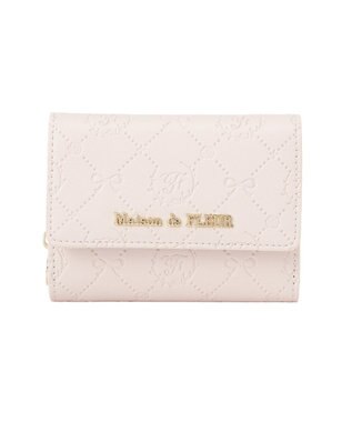 Maison de FLEUR カラーモノグラムウォレット Pink
