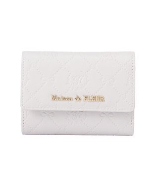 Maison de FLEUR カラーモノグラムウォレット Grayish Blue