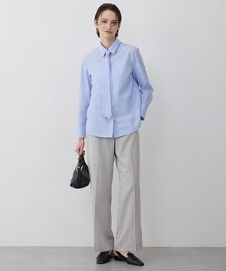 ICB 【2WAY】 クリーンブロード タイ付きシャツ ブルーストライプ