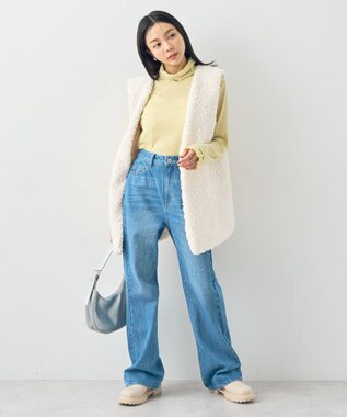 earth music&ecology シアードッキングタートルプルオーバー Yellow