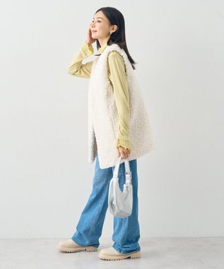 earth music&ecology シアードッキングタートルプルオーバー Yellow