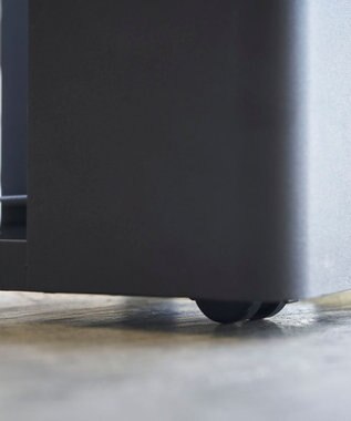 tower キャスター付きニューズラック タワー  ブラック ブラック