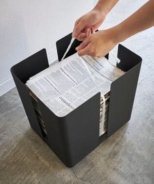 tower キャスター付きニューズラック タワー  ブラック ブラック