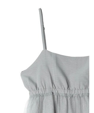 Green Parks ２ＷＡＹラメチュールキャミワンピース Gray