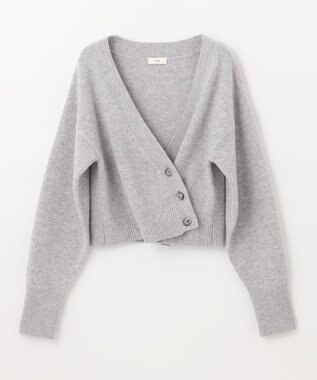 NAVE 【Nave】ウールカシミヤ カーディガン ライトグレー系