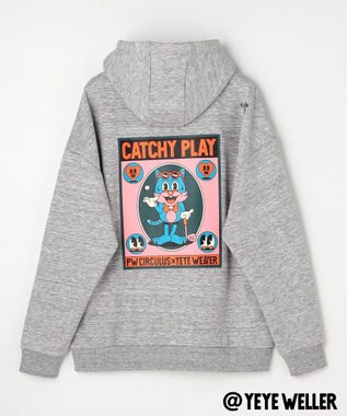 PW CIRCULUS 【UNISEX】【コラボアイテム】Yeyeコラボ フーディ ゴルフ ライトグレー系