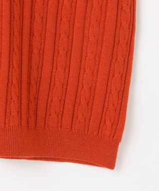 J.PRESS LADIES KNIT BASIC クルーネック ニット オレンジ系