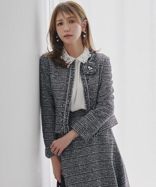 組曲 ツイードパールコサージュ