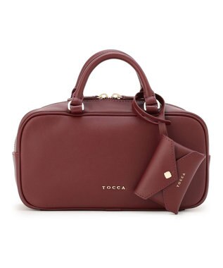 TOCCA CLAVIER LEATHER BOSTON BAG ボストンバッグ【古畑星夏さん着用】 ボルドー系