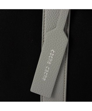 UNBILLION cachecache パーテーションキャンバストートバッグL ブラックグレー