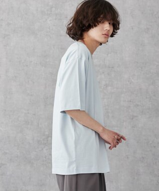 WEGO 【ユニセックス着用ITEM/綿100%/XSSMLサイズ展開】リラックスフィットコットンT サックス