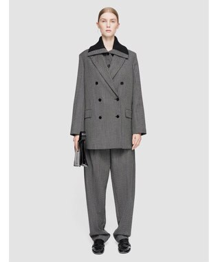 JOSEPH クラバットウール　ダブルブレステッドジャケット Ivory/Black