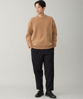 UNFILO MENS ライトモール ニット キャメル