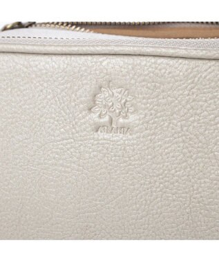 UNBILLION アトランタ ATLANTA / 牛革BOX型ウォレットショルダー シルバーグレー