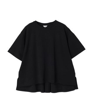 AMERICAN HOLIC 抗菌防臭＋接触冷感クルーネックカットプルオーバー Black