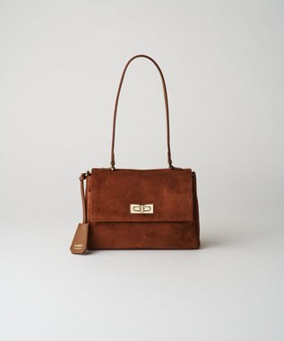 russet スエードフラップミニトートバッグ(CE-1722-WEB) Brown