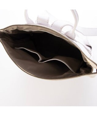 UNBILLION ピークスピーク PEAKS PEAK / 牛革レザーメッシュA4リュック アイボリー