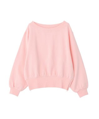 earth music&ecology 裾スリット裏毛プルオーバー Pink