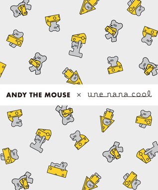 une nana cool MADE WITH ねずみのANDY【綿混】フラット仕上げショーツ GY