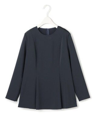 ICB L 【UVカット・防シワ・速乾・洗える】Fied タックデザインブラウス ネイビー系