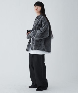 WEGO デニムカバーオール ブラック