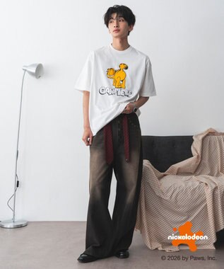 WEGO 【ユニセックス着用ITEM】GARFIELDグラフィックT（SS） ホワイト
