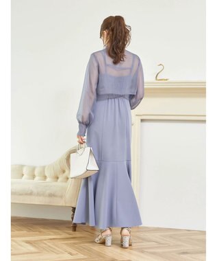 earth music&ecology ＳＥＴ２点シアーボレロ＋キャミワンピース Blue