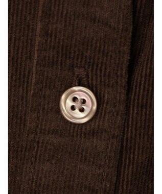 CRAFT STANDARD BOUTIQUE コーデュロイバンドカラーシャツ Brown