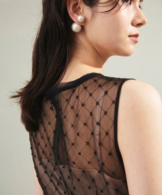 GRACE CONTINENTAL ビーズembドレス ブラック