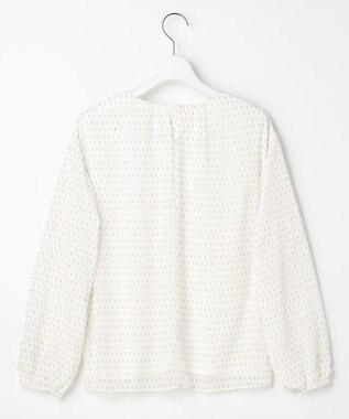 J.PRESS LADIES L カットジャカードプリント カットソー オフベース系