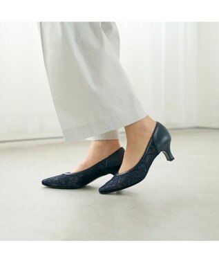 Riz raffinee <Riz raffinee>Ｖカットレースパンプス