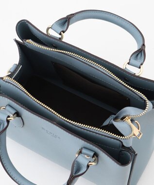 LA BAGAGERIE 【MONICA】スクエア2WAYハンドバッグ ブルー