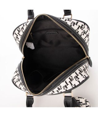 LA BAGAGERIE コットンクラシックミニボストン ブラック