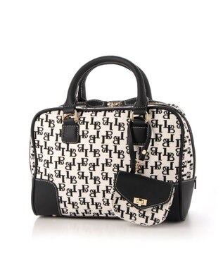 LA BAGAGERIE コットンクラシックミニボストン ブラック