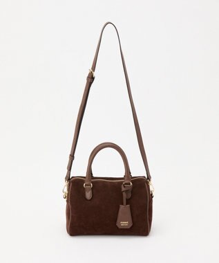 russet スエード2WAYミニボストンバッグ(CE-1570-WEB) D.Brown