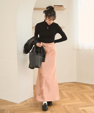 WEGO 【手洗い可】タートルネックニット ブラック