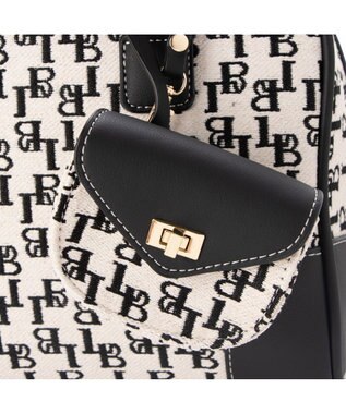 LA BAGAGERIE コットンクラシックミニボストン ブラック