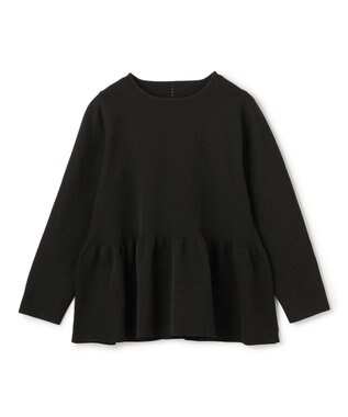 UNFILO BEAUTY FORM KNIT ペプラムセットアップ ブラック