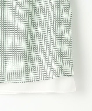 J.PRESS LADIES チェックプリント カットソー ミントベース系