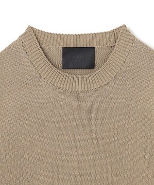JOSEPH HOMME 【HIGH GRADE LINE】コットンコードブレート　クルーネックニット ベージュ系