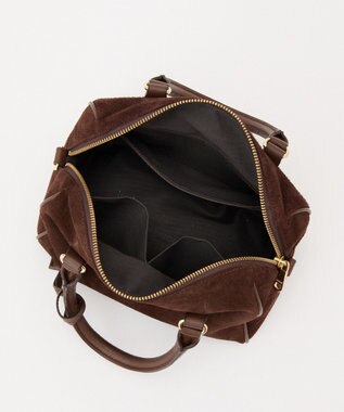 russet スエード2WAYミニボストンバッグ(CE-1570-WEB) D.Brown